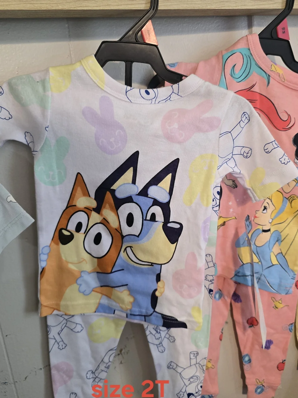 Kids Blue Cartoon Character Pajama Set -